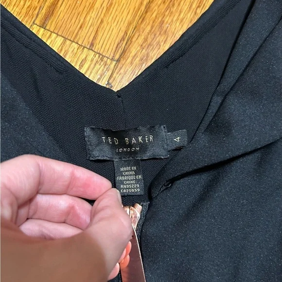 Ted Baker Ravana front-zip dress in Black - Size US 4 - Picture 5 of 13